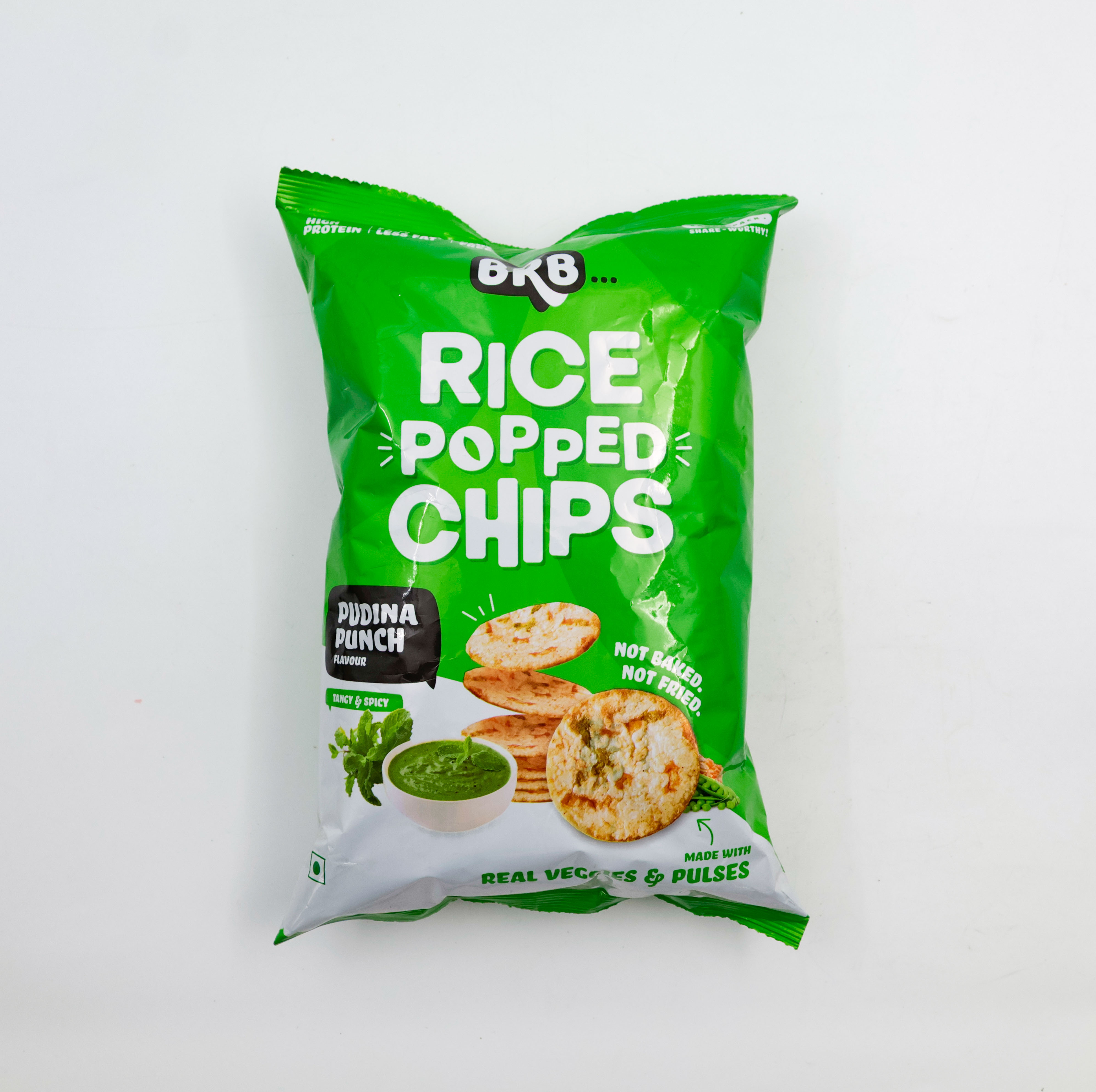 Brb Rice Popped Chips Pudina 48 g